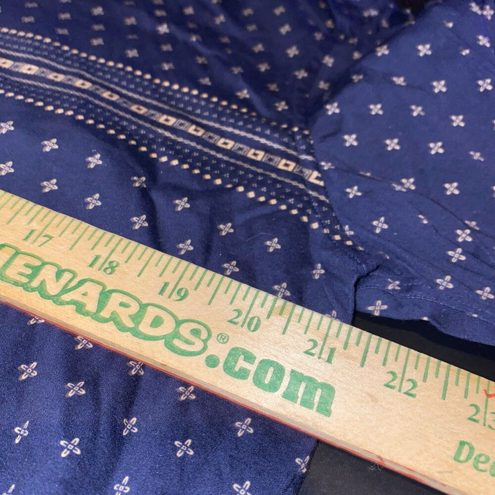 Butter Cloth Shirt Mens L Blue Long Sleeve Button Up Casual Flip Cuff - Picture 8 of 9